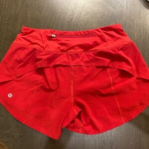Lululemon speed up mid rise shorts